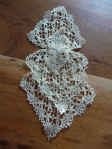 Jabot ancien dentelle - jabot,