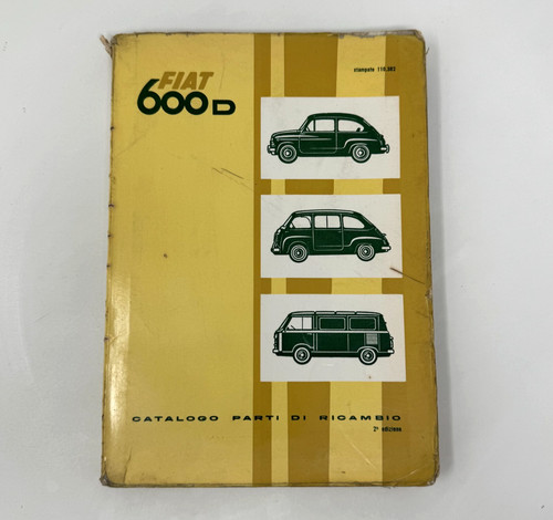 Fiat 600d catalogo parti - catalogo, di