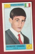 FIGURINA PANINI CAMPIONI DELLO SPORT 1969-70 N.111 GIUSEPPE VISMARA ATLETICA