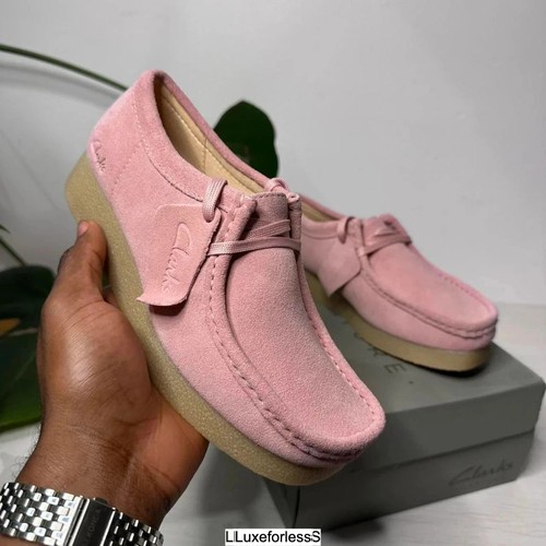 Clarks wallabee evo rosa donna - wallabee,