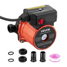 VEVOR Pompa di Ricircolo dell'Acqua Calda Timer 100 W Acciaio Inox a 3 Velocità