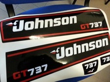 KIT ADESIVI SOSTITUTIVI PER MOTORE FUORIBORDO JOHNSON 737 GT SPED GRATUITA