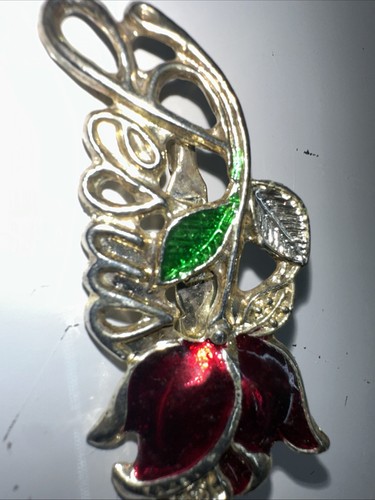 Jesus brooch red - jesus, rose