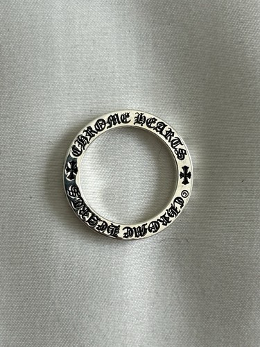 Anello cuori cromati 3mm - anello,