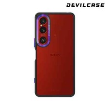 DEVILCASE Guardian custodia telefono standard (nero, passo titanio) per Sony Xperia 1 VI