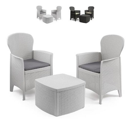 Salotto salottino 3pz bianco