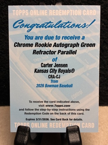 2026 bowman carter - bowman, jensen