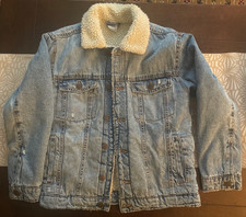 Giacca denim foderata sherpa