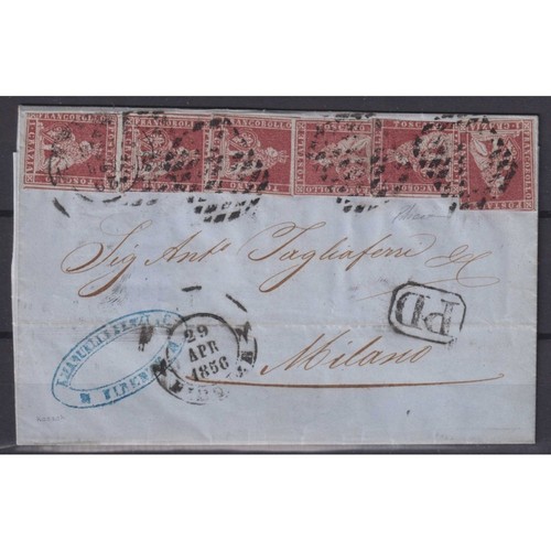 Toscana 1851 crazia carminio - 1851,