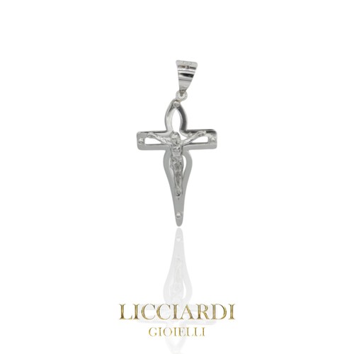 Ciondolo uomo croce - , bianco