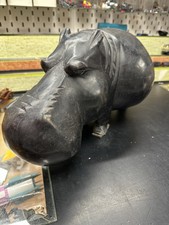 Scultura anni 60 di ippopotamo intagliata nel legno … ebano?