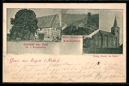 Ergste ruhr gasthof - ak, ergste/ruhr,