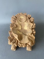 Grande Culla in legno Naturale scolpita a mano per Gesù Valgardena 12 × 25 × 16