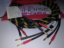 CAVI AMPLI/SPEAKER HI-END ALTISSIME PRESTAZIONI RAME PURO-PVC-SETA-GOLD 24K MT 3