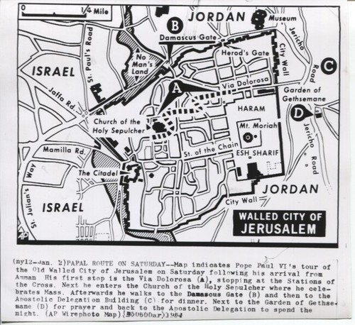 1964 stampa foto mappa della - foto,