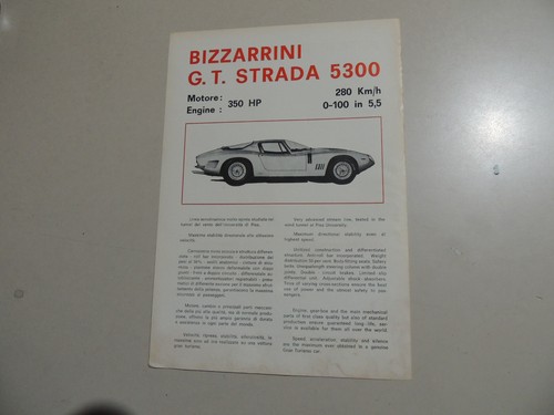 Brochure bizzarrini t - brochure,