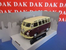 Die cast 1/43 Modellino Furgone Volkswagen T1 Samba Bicolore Beige Amaranto