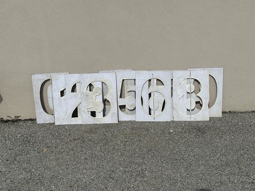 Set stencil con - con, numeri