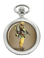 Paracadutista Arnhem 1944 Illustrazione Orologio da Tasca