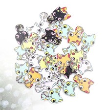  50 Pcs Bottoni Di Legno