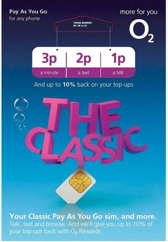 Scheda sim classic nuova - o2,