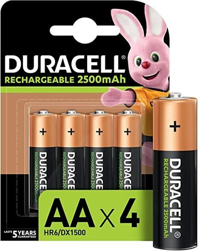 Batterie ricaricabili duracell - batterie,