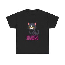 Funny cat shirt silently - cat,