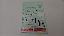 DEC273 TameoKits T421 decals per TMK404 Ferrari 312 T2 Lauda Reutemann 1977 1/43