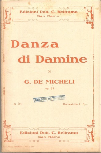 Micheli danza di damine - de,