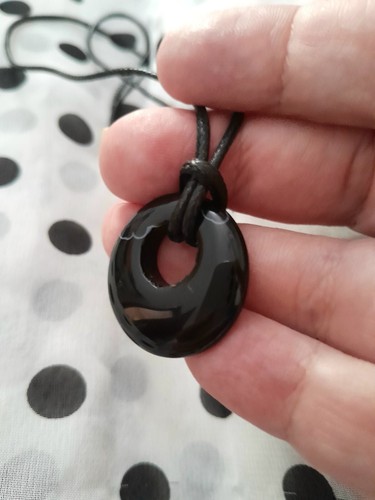 Collana uomo onice - collana, nera