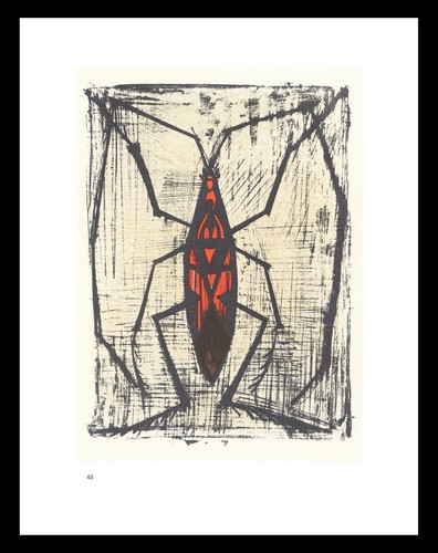 Litografia bernard buffet 1967 - litografia,