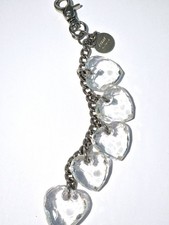 Charm borsa cuore cristallo