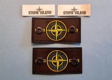 2 Set Stone Island Toppe Ricamate + Etichette + Bottoni