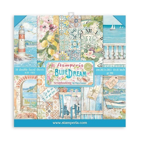 Blocco carte scrap - carte, blue