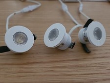 3 FARETTO INCASSO LUCE FREDDA  LED 4.5 W SEGNAPASSO +3 TRASFORM INTERNO BIANCO