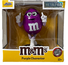 M&M's Metalfigs Personaggio Viola 3" Die Cast Figure M&M da Collezione Nuovo con scatola