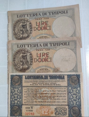Biglietti vintage lotteria - biglietti,