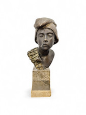 Scultura busto bronzo di A