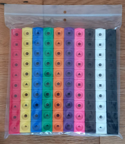 Maths link cubes 100 piece - maths,
