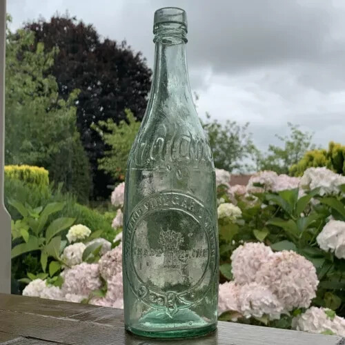 Vintage glass midland vinegar - midland,