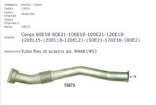 Tubo marmitta adatta iveco - tubo, a