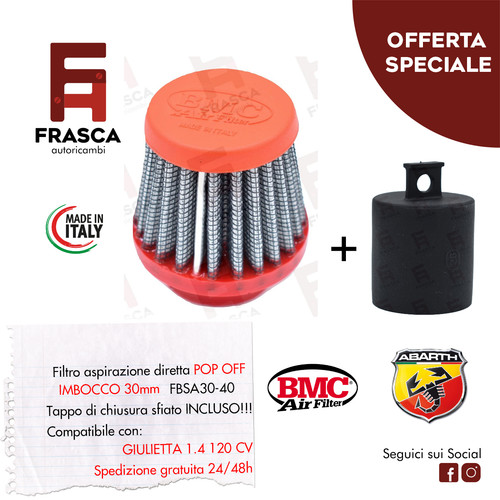 Kit filtro bmc tappo alfa - kit,