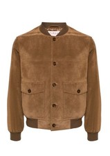 Bomber scamosciato, pelle di