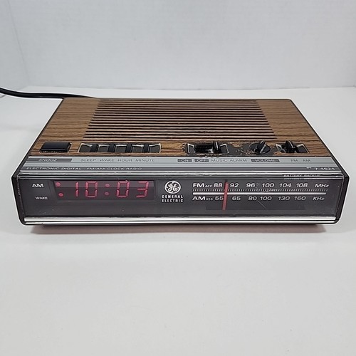 Sveglia radio vintage ge - sveglia, am/fm