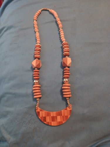 Collana vintage legno - vintage,