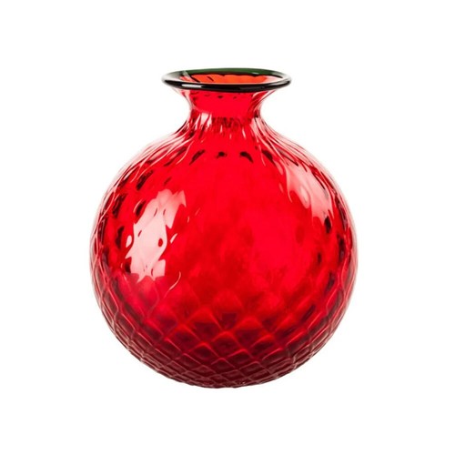 Venini vaso balloton - balloton, rosso