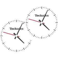 TECHNICS SLIPMATS (TIME) coppia di panni sottodisco per dj giradischi scratch