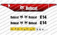 Bobcat E14 Mini Digger Decalcomania Set