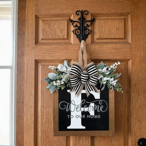 30x30cm wooden door sign with - wooden,
