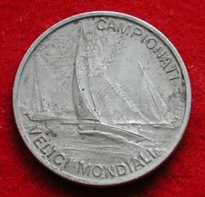 MEDAGLIA GETTONE TOKEN ITALIA 1965 ALASSIO NAPOLI CAMPIONATI MONDIALI BARCA VELA